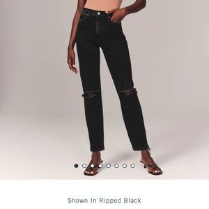 Abercrombie high rise mom jeans